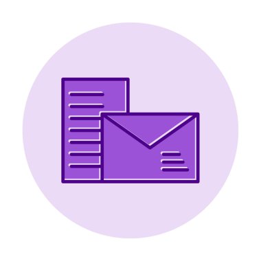 posta simgesi, vektör illüstrasyonu   