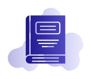 kitap simgesi vektör illüstrasyonu 