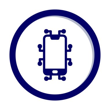 Akıllı telefon simgesi. özet vektör illüstrasyonu 