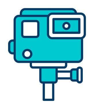 Eylem kamerası vektör illüstrasyonuName