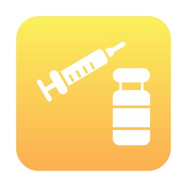 Şırınga web simgesi, vektör çizim 