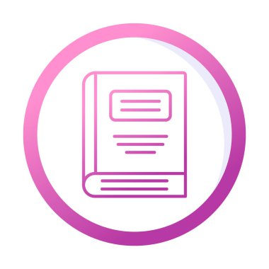 kitap simgesi vektör illüstrasyonu 