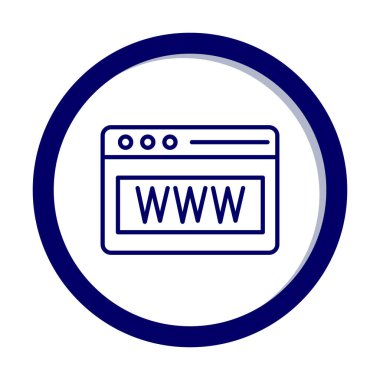 Web tarayıcı simgesi, vektör çizim