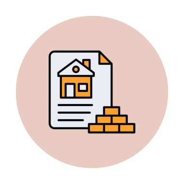 Ev Dosyası simgesi, vektör illüstrasyonu 