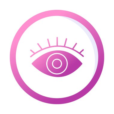 Göz simgesi, vektör illüstrasyon tasarımı 