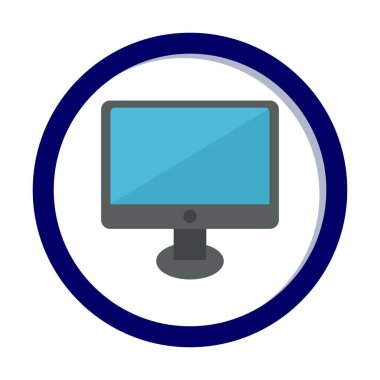 Ekran simgesi vektör illüstrasyonunu izle