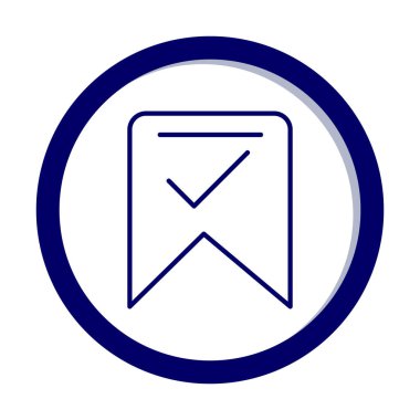 işaret simgesini işaretle, vektör illüstrasyonu basit tasarım