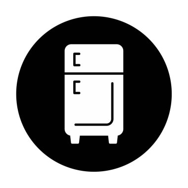 buzdolabı vektör simgesi çizelgesi çizimi