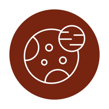 Gezegenler simgesi, vektör illüstrasyonu