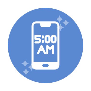 Smartphone Alarm simgesi vektör çizimi