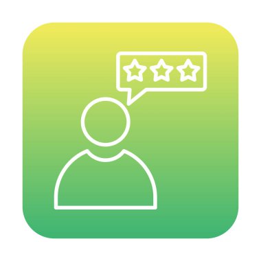 Müşteri İncelemesi, geribildirim ikonu vektör çizimi