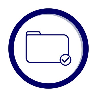 klasör renkli vektör simgesi 