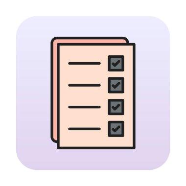 Kontrol listesi vektör illüstrasyonu