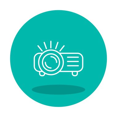 Projector  web icon vector illustration