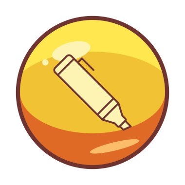 Vurgulama simgesi web basit illüstrasyon