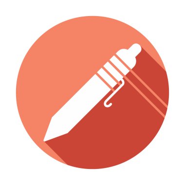 Tükenmez kalem simge vektör çizim 