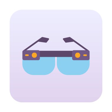 Akıllı Gözlük simgesi vektör çizimi