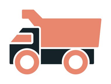 Vektör Tasarımı Çöp Kamyonu Simgesi Biçimi