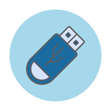 Web için usb flash simgesi.