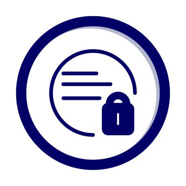 kilit simgesi web basit illüstrasyon