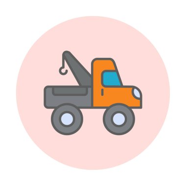 Yapı vinç simgesi, vektör illüstrasyon tasarımı