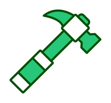 Çekiç ikonu vektör illüstrasyonu