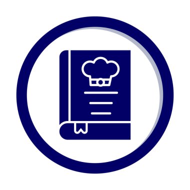 Şef kitap ikonu vektör illüstrasyonu 