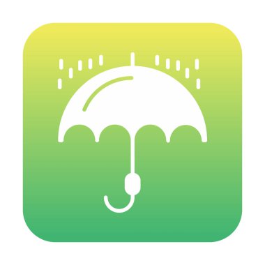 şemsiye simgesi vektör illüstrasyonu 