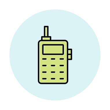 eski telefon simgesini, vektör çizim