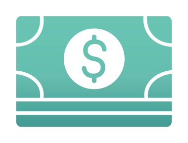 Basit ödeme finans simgesi, vektör illüstrasyonu