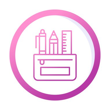 Kalem Durumu simgesi, vektör illüstrasyonu  