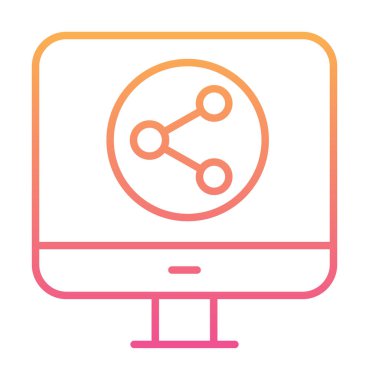 Basit Veri Paylaşımı simgesi, vektör illüstrasyonu