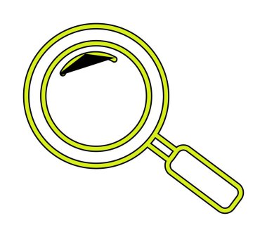 Büyütücü Cam Hat Simgesi