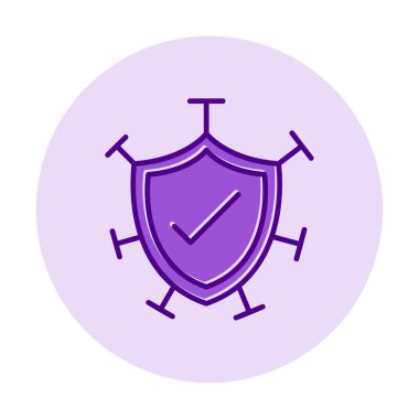 Koruma kalkanı ikonu vektör illüstrasyon tasarımı