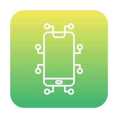 Akıllı telefon simgesi. özet vektör illüstrasyonu 