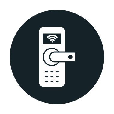 Akıllı Kapı simgesi vektör çizimi