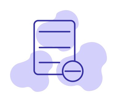 Substraction düz simge, vektör illüstrasyonu 