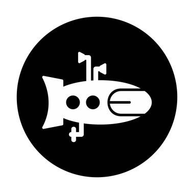 denizaltı simgesi web basit illüstrasyon