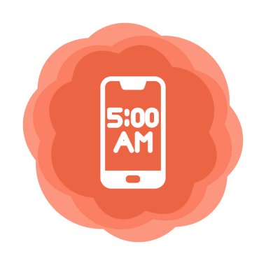 Smartphone Alarm simgesi vektör çizimi