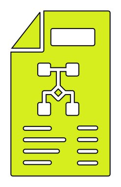 Dosya vektör simgesini çalıştır. Yazdırma, mobil ve web uygulamaları için kullanılabilir.