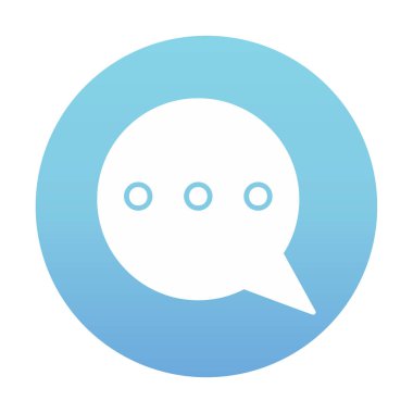 konuşma balonu mesaj simgesi vektör çizim tasarım