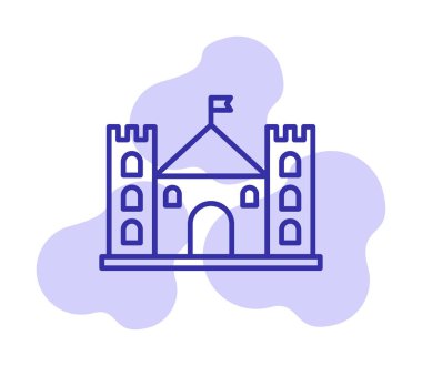 Kale simgesi. Vektör çizim