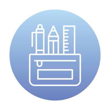 Kalem Durumu simgesi, vektör illüstrasyonu  