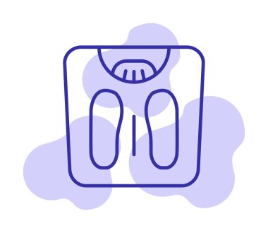 Ağırlık Ölçekleme simge vektör illüstrasyon grafik tasarımı