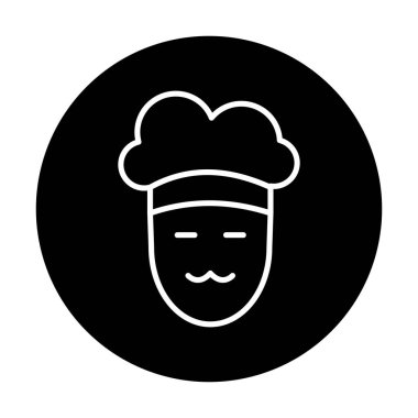 Şef simge vektör illüstrasyonu