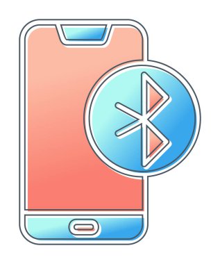 Bluetooth simgesi vektör çizim