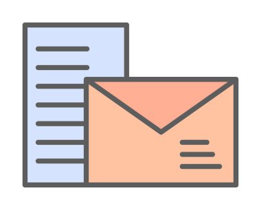 posta simgesi, vektör illüstrasyonu   