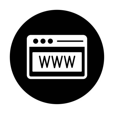Web tarayıcı simgesi, vektör çizim