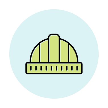 Sabit şapka simge vektör çizim