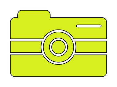 Kamera. Web simgesi basit illüstrasyon 